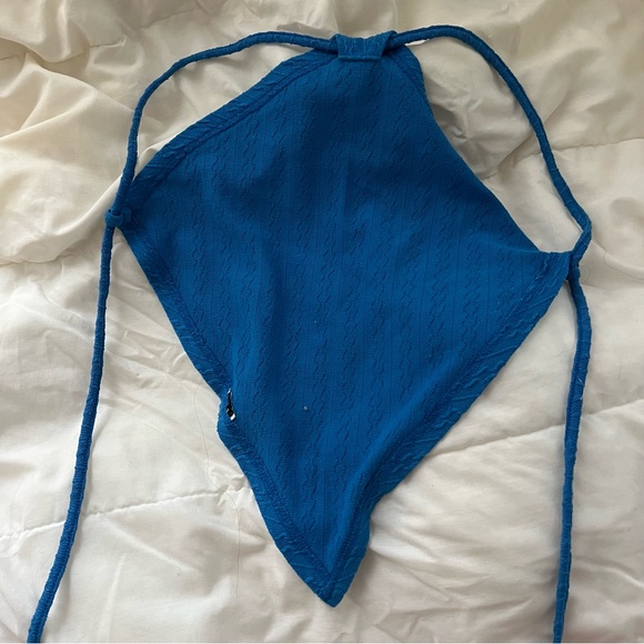 Blue Halter Top - Picture 2 of 2